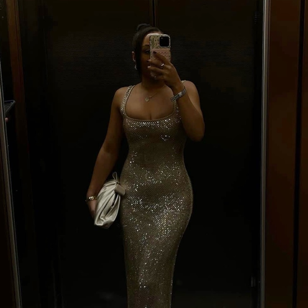 Elegant Sparkling Evening Gown